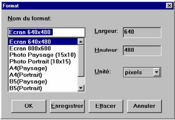 EPSON FILMSCAN 200 - Création de paramètres de format - 1