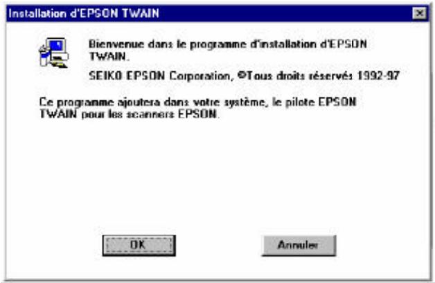 EPSON FILMSCAN 200 - Installation du logiciel sous Windows NT 4.0 - 1