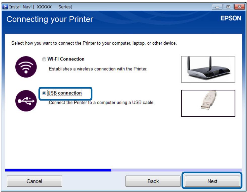 EPSON EXPRESSION HOME XP-435 - Configuration d'une connexion USB à partir du site Web - 1