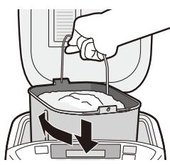 PANASONIC SD-2500 - Place the measured ingredients in the bread pan - 4