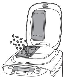 PANASONIC SD-2501WXE - Trockene Zutaten, unlösliche Zutaten - 1