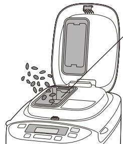 PANASONIC SD-2501WXE - Rimuovere il cestello del pane e posizionare la lama impastatrice - 5
