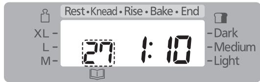 Rest•Knead•Rise•Bake•End XL- L- M- 27 1:10 -Dark -Medium -Light