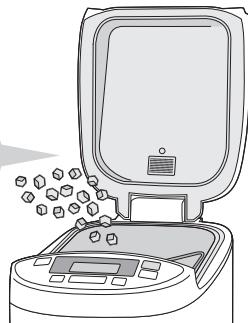 PANASONIC SD-2501WXE - Aggiunta di ulteriori ingredienti al pane o all'impasto - 2