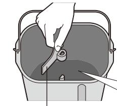 PANASONIC SD 2501 - Remove the bread pan and set the kneading blade - 2