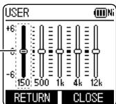 PANASONIC RR-XS420E - The sound EQ is effective only when listening with the earphones. - 1