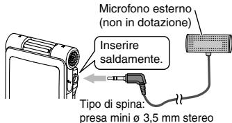 PANASONIC RR-XS420E - Registrazione mediante un microfono esterno - 1