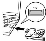 PANASONIC RR-XS420E - Insert the unit's USB plug into the computer. - 1