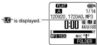PANASONIC RR-XS420E - Reducing low frequency noise during recording - 1