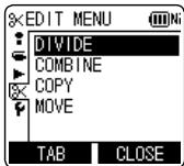 PANASONIC RR-XS420E - Displaying the editing setting screen - 1