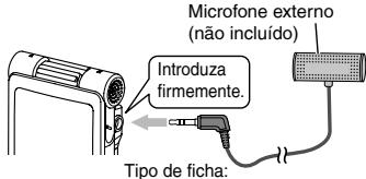 PANASONIC RR-XS420E - Gravar ligando um microfone externo - 1