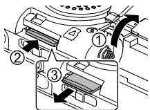 PANASONIC RR-XS420E - To remove the SD card: - 1