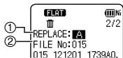 PANASONIC RR-XS420E - Returning files in the recycle bin to the original folder - 1