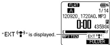 PANASONIC RR-XS420E - Recording by connecting an external microphone - 3