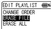 PANASONIC RR-XS420E - Cancelling tracks registered to the playlist - 1