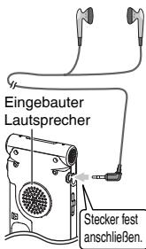 PANASONIC RR-XS420E - Mithören des Tons über Ohrhörer - 1