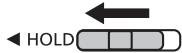 PANASONIC RR-XS420E - To switch the Hold function on: - 1
