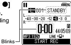 PANASONIC RR-XS420E - Press and hold [REC for 1 second or more. - 1