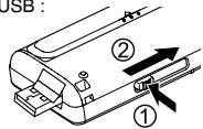 PANASONIC RR-XS420E - Sortez la fiche USB. - 2