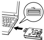 PANASONIC RR-XS420E - Connect the unit to a computer using the USB port. - 1