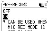 PANASONIC RR-XS420E - To set the past recording to ON: - 2