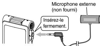 PANASONIC RR-XS420E - Enregister en branchant un microphone externe - 1