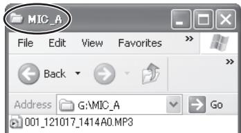 PANASONIC RR-XS420E - Right-click to open the folder. - 1