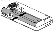 PANASONIC RR-XS420E - Einlagen der Batterie - 1