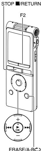 PANASONIC RR-XS420E - Deleting files - 1