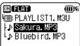 PANASONIC RR-XS420E - Changing the order of playlist tracks - 1