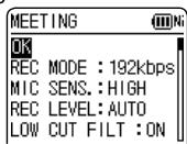 PANASONIC RR-XS420E - Changing recording scene settings - 3