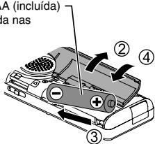 PANASONIC RR-XS420E - Introduzir a pilha - 2