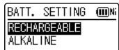 PANASONIC RR-XS420E - BATT. SETTING - 1