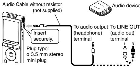 PANASONIC RR-XS420E - Connect the external device - 1