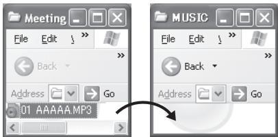 PANASONIC RR-XS410E-W - Transferring music files to this unit from the computer - 1