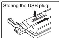 PANASONIC RR-XS410E-W - Take out the USB plug. - 2