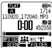 PANASONIC RR-XS410E-W - Selecting the recording scene - 2