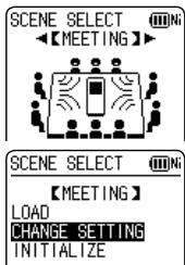 PANASONIC RR-XS410E-W - Changing recording scene settings - 1