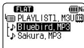 PANASONIC RR-XS410E-W - Changing the order of playlist tracks - 1