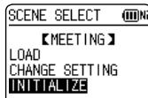 PANASONIC RR-XS410E-W - Initializing recording scene settings - 1