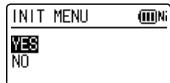 PANASONIC RR-XS410E-W - INIT MENU - 1