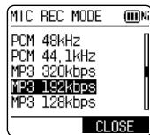 PANASONIC RR-XS410E-W - Selecting recording mode - 2