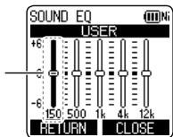 PANASONIC RR-XS410E-W - The sound EQ is effective only when listening with the earphones. - 1