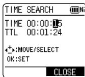 PANASONIC RR-XS410E-W - Playback from a specified position (TIME SEARCH) - 1