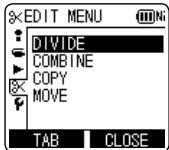 PANASONIC RR-XS410E-W - Displaying the editing setting screen - 1