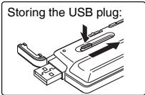 PANASONIC RR-XS410E-W - Take out the unit's USB plug. - 2