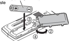 PANASONIC RR-XS410E-W - De batterijplaatsen - 2
