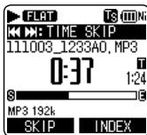 PANASONIC RR-XS410E-W - Press [F1 (SKIP)] during playback. - 1