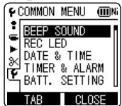 PANASONIC RR-XS410E-W - Common settings operation - 1