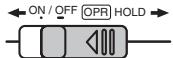 PANASONIC RR-XS410E-W - Turning the Power ON/OFF/Hold function - 1
